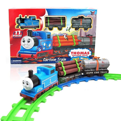 11 Pcs Cartoon Face Train Set for Kids