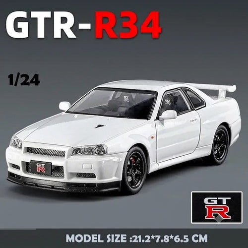 Nissan Skyline GT-R R34 1:24 Diecast Model Car