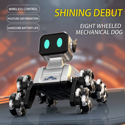 2.4GHz RC 8-Wheels Stunt Robot Cat Toy for Kids