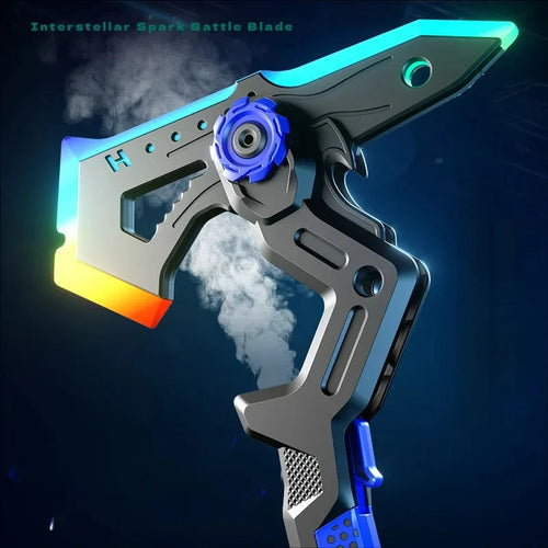 2-in-1 LED Axe Sword Toy β 7-Color Mist Spray, Sound & Vibration for Kids