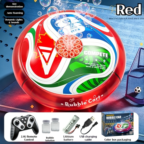 RC Soccer Bubble Car – 2.4GHz Remote Control Toy for Kids
