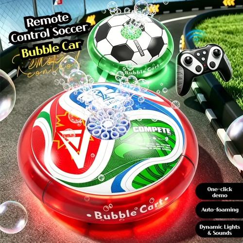 RC Soccer Bubble Car – 2.4GHz Remote Control Toy for Kids