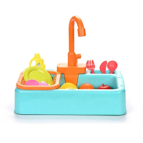 Kitchen Sink Toy Playset – Electric Dishwasher & Water Basin