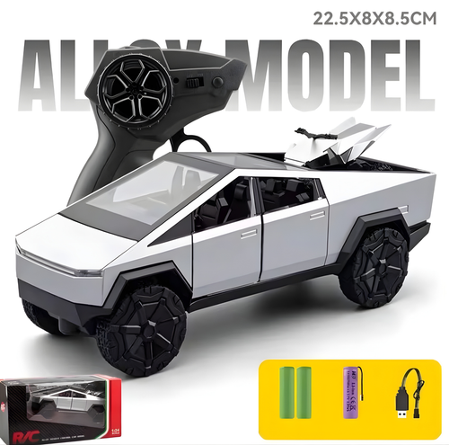 RC Tesla Model with Quad Bike – 1:24 Scale RC Combo Set