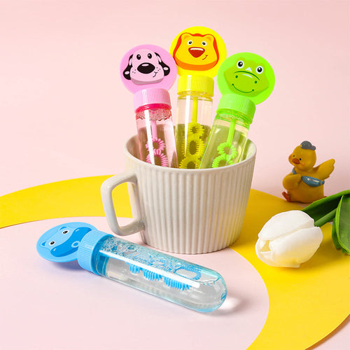 Mini Cartoon Bubble Wand Toy for Kids – Pack of 3