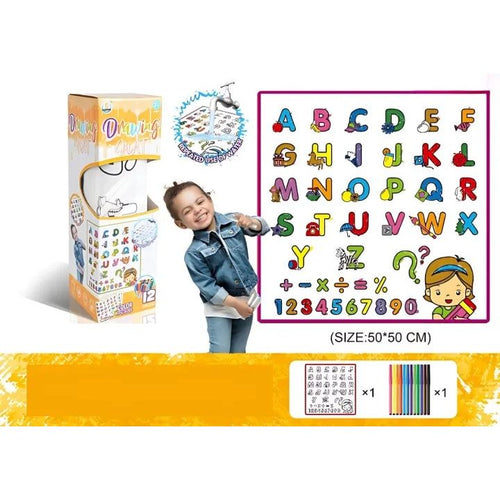 Reusable Drawing Mat with 12 Colors for Kids