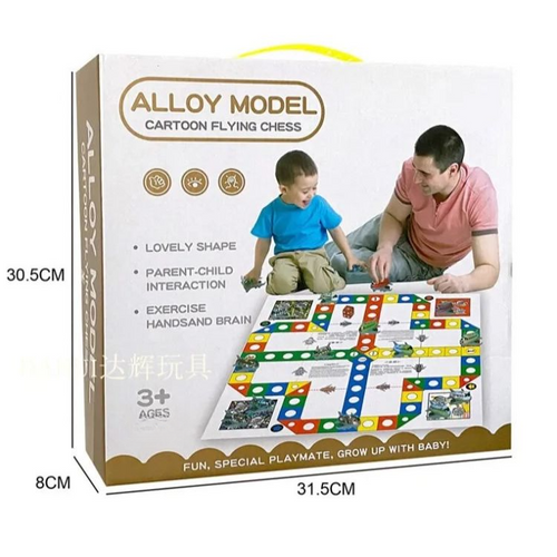 Alloy Model Cartoon Flying Chess Board Game for Kids