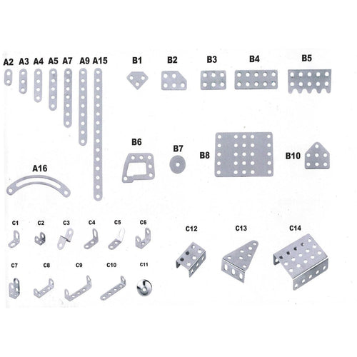 Alloy Building Block Set for Kids (239 Pcs)