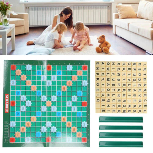 Scrabble & Monopoly 2-in-1 Board Games for Family Game Night