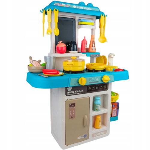 Realistic 53-Piece Spray Kitchen Play Set with Water & Sound