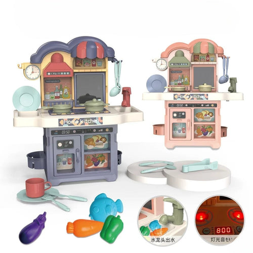 Kitchen Set for Kids with Working Water Sink – 25+ Pcs Pretend Play