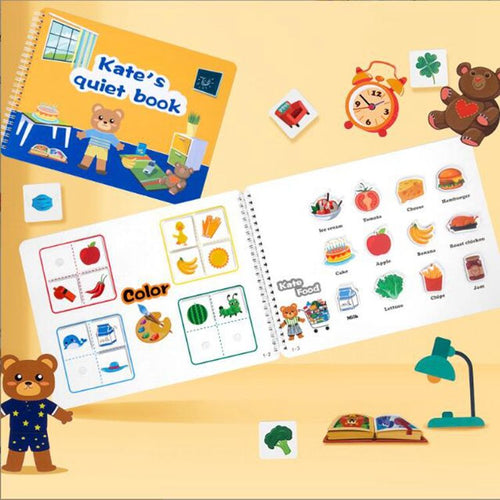 Kate's Quiet Book Montessori Activity Book for Kids