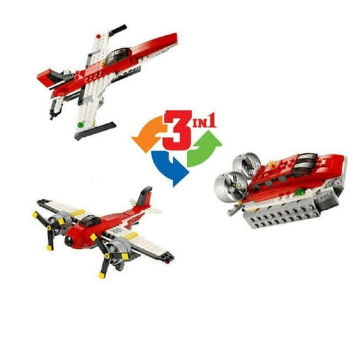 3-in-1 Architect Airplane Block Set β Build 3 Plane Models | STEM Construction Toy for Kids