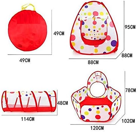 3-in-1 Pop-Up Tunnel Tent Set β Play Tent, Crawl Tunnel & Ball Pit for Kids