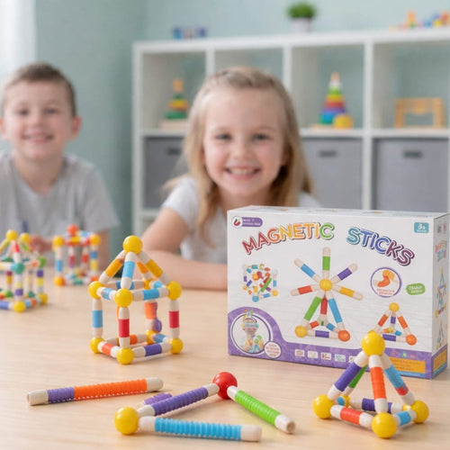 Flexible Magnetic Tube Building Blocks (36 Pieces)