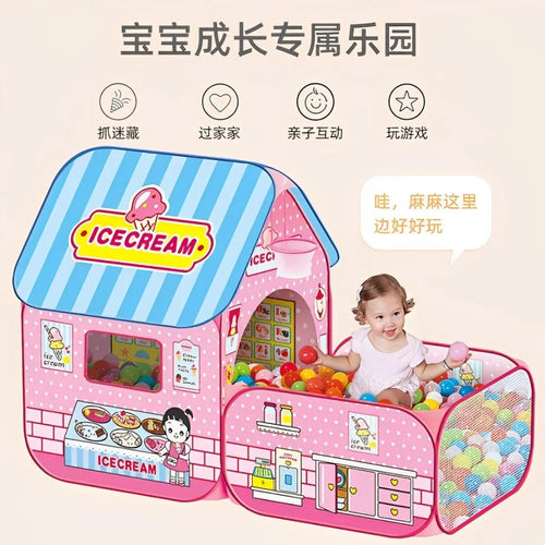 Pop-Up Ice Cream Tent House for Kids