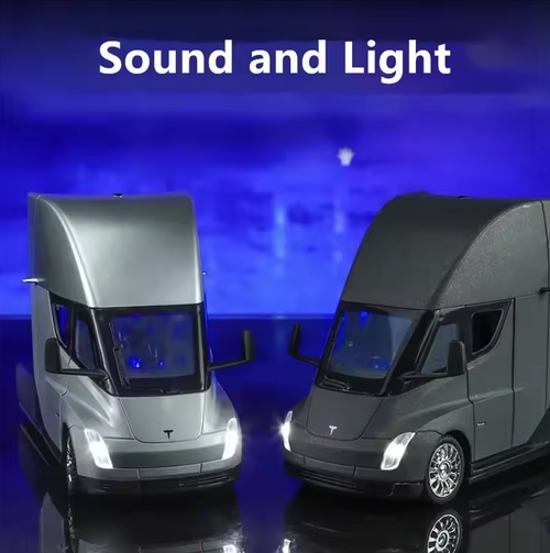 Tesla Semi Truck Diecast Model – 1:24 Scale with Lights & Sound