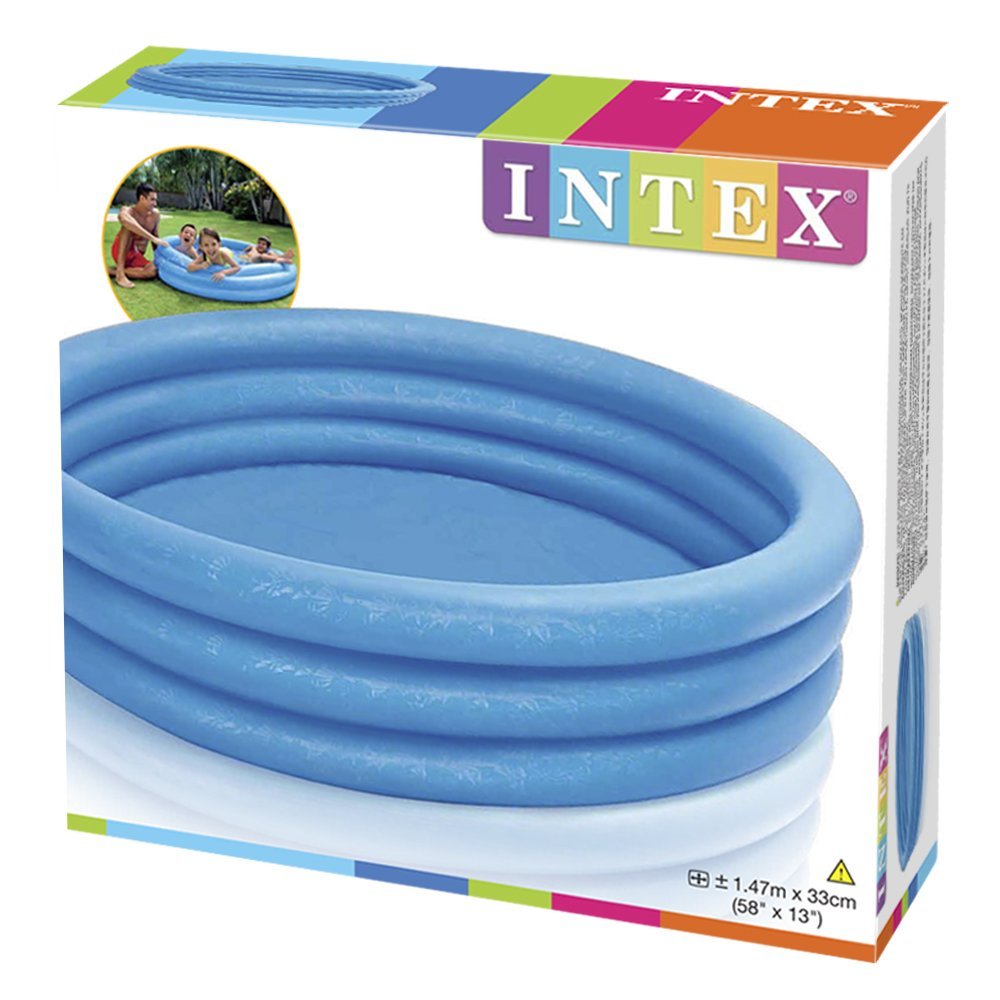 INTEX Crystal Blue Pool 4.10ft | Kids Inflatable Pool