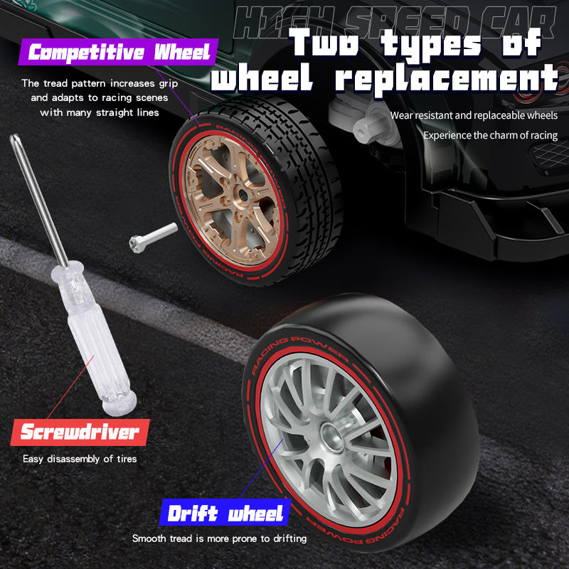 4WD Beast RC drift car action shot drifting with smoke