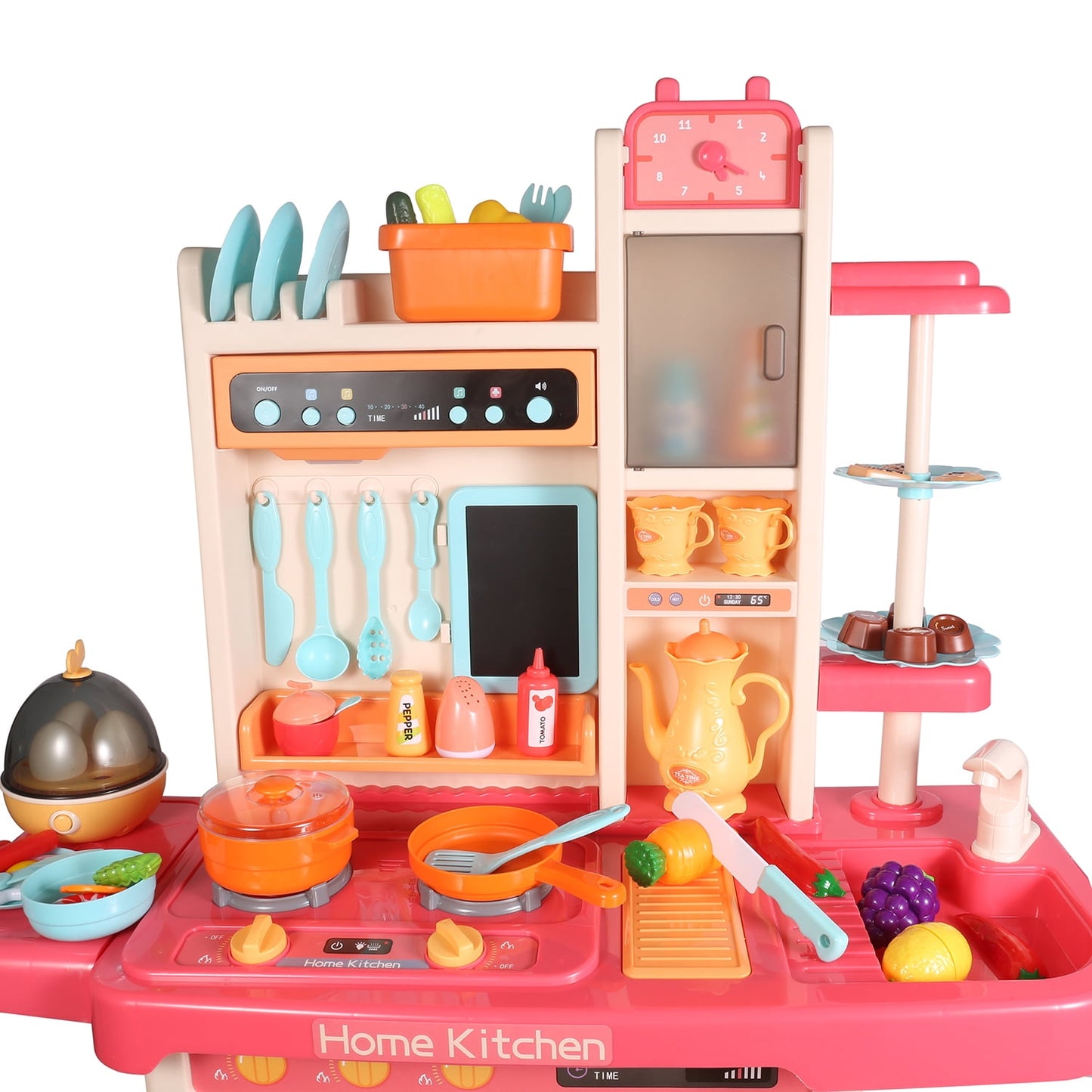Kitchen playset accessories pots pans play food set for girls
