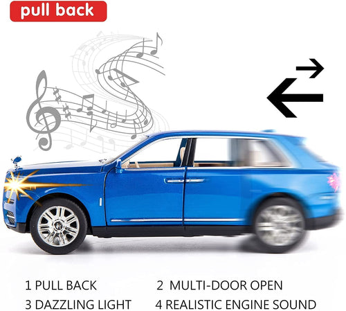 1:24 Rolls Royce Cullinan Diecast Model Car with Smoke Feature