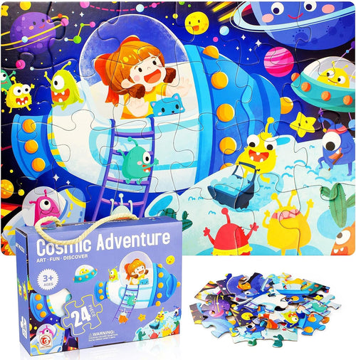 24 Pcs Art Puzzle for Kids – Educational Jigsaw Puzzle Set