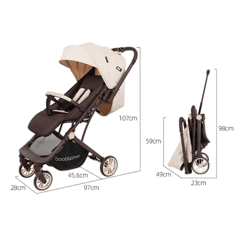 Baobaohao Luxury Reversible Cabin Travel Stroller