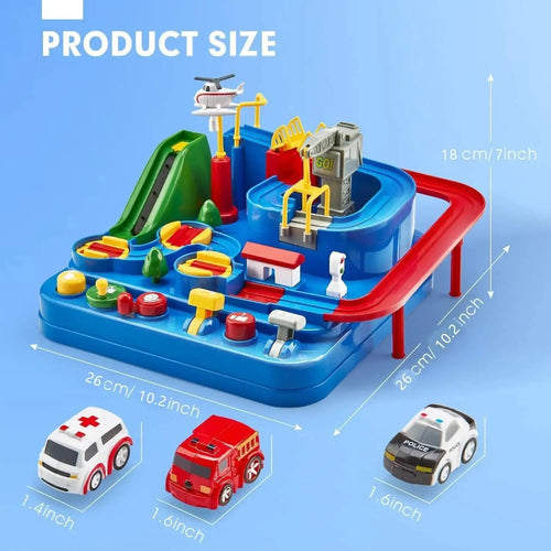 Car Adventure Toy - City Rescue Vehicle Playset for Kids