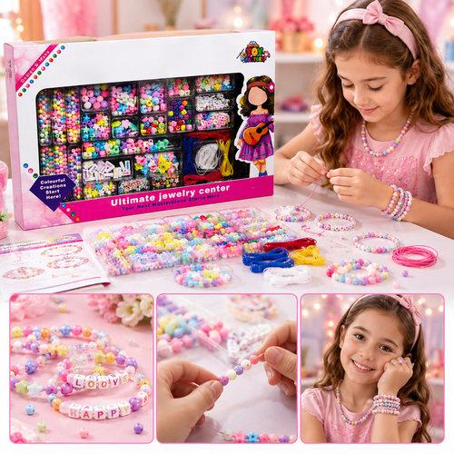 Jewellery Studio DIY Beads & Bracelet Making Kit for Girls