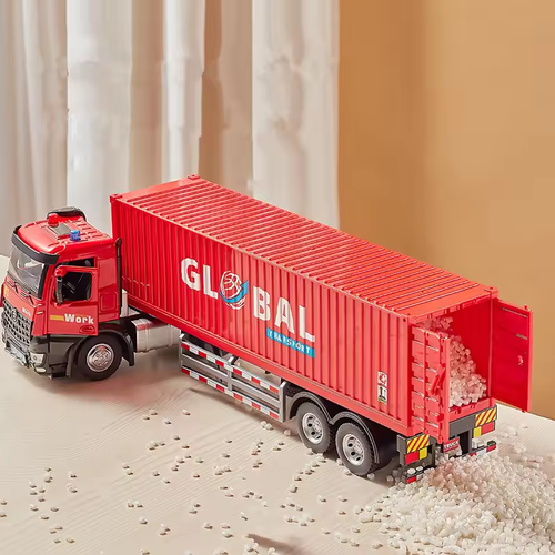 Diecast Large Global Transport Truck – 16-Inch Model