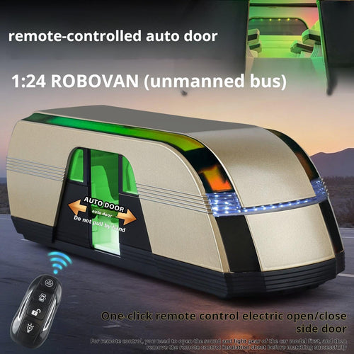 Tesla RoboVan Diecast Model Car – 1:24 Scale with Key, Lights & Sound