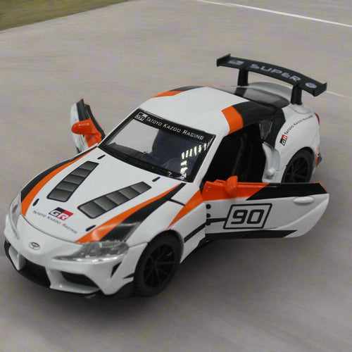 Diecast Toyota Supra GT4 Model Car with Light & Sound