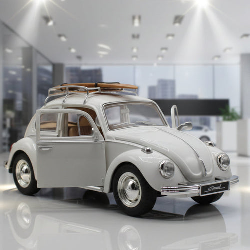 Volkswagen Beetle Diecast Car – Black with Light & Sound