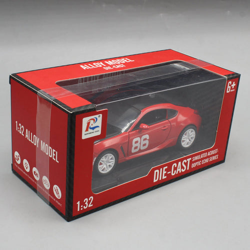 1:32 Diecast Toyota GR86 Model Car – Pull-Back with Lights & Sound