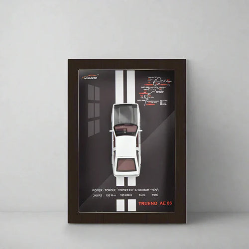 AE86 Trueno 1:32 Diecast Model 3D Photo Frame