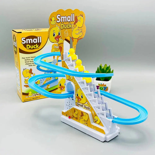 Small Ducks Climbing Stairs Toy for Kids with Lights & Music