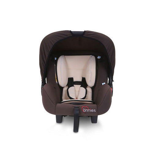 Baby Carry Cot 2-in-1 Car Seat & Infant Rocker with Canopy – Brown
