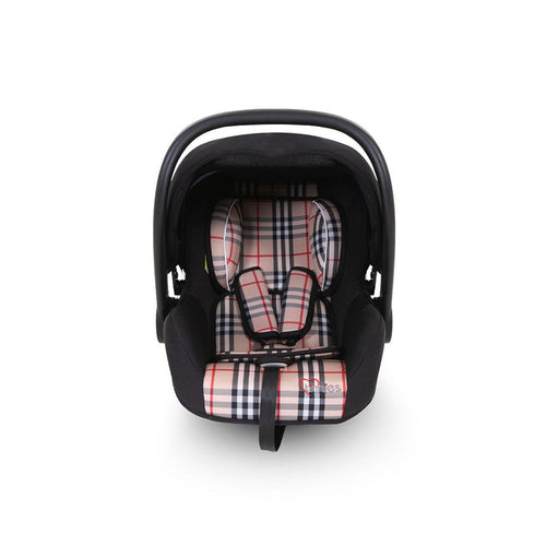 Baby Carry Cot & Car Seat – Beige Check