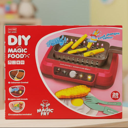 DIY Pretend Play Cooking Kitchen Toy Set for Kids – Lights & Sounds