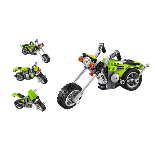 Architect Highway Cruiser 3-in-1 Building Blocks Toy for Kids β 129 Pieces DIY Bike Set