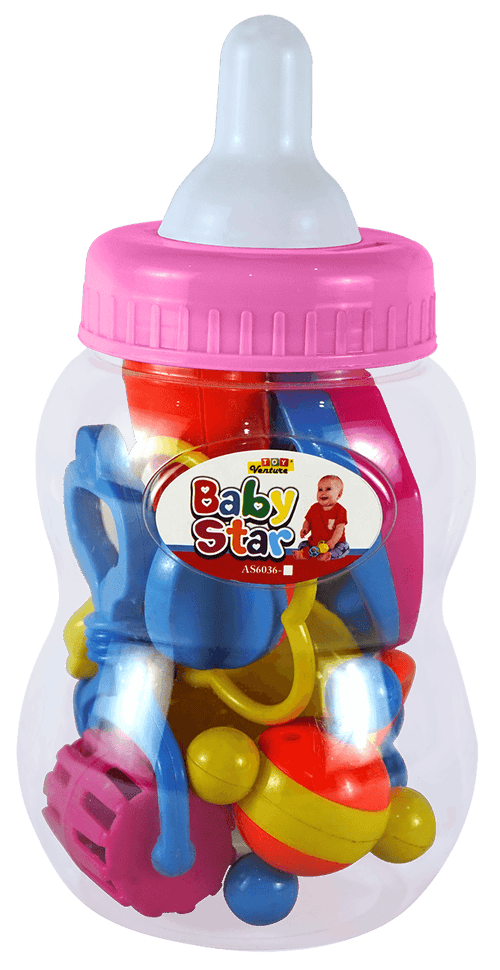 Baby Star Rattle Feeder – 2-in-1 Baby Teether & Rattle Toy