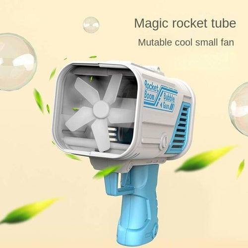 Bazooka Bubble Machine Gun for Kids – 32-Hole with LED Lights