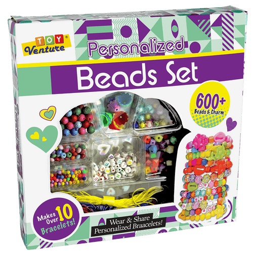 Kids Toy Bundle – Doctor Set, Beads Kit & Baby Rattle