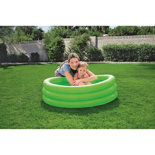 BESTWAY 3 Ring Kiddie Paddling Pool 3ft 4in x 10in | Inflatable Mini Splash Pool