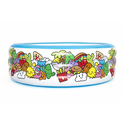 BESTWAY Kids 3 Ring Playing Pool 6ft 5in x 1ft 9in | Large Inflatable Family Pool