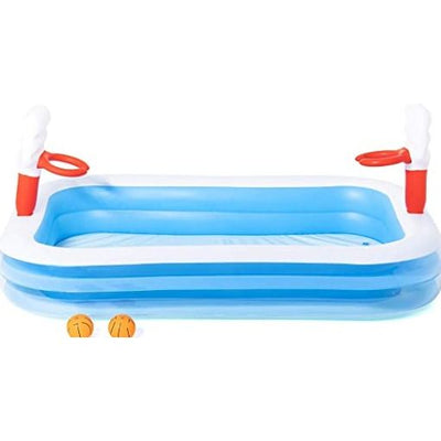 BESTWAY Basketball Play Kids Pool 8ft 3in x 5ft 6in | Inflatable Game Pool Set