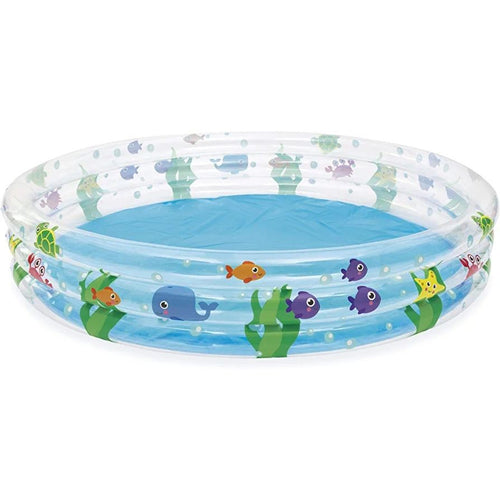 BESTWAY Deep Dive 3 Ring Kids Pool 6ft x 1ft 1in | Inflatable Splash Pool