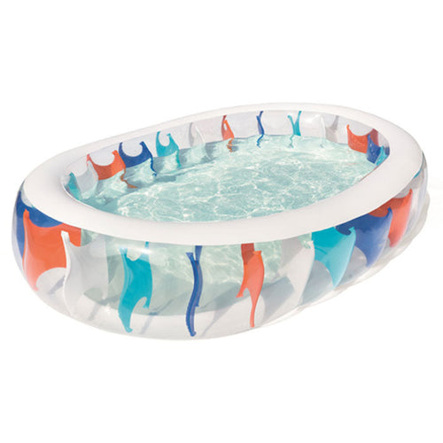 BESTWAY Family Paddling Pool 7ft 6in x 5ft x 1ft 8in | Large Inflatable Kids Pool