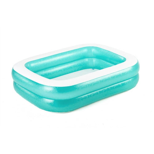 BESTWAY Inflatable Rectangular Family Pool 6ft 7in x 4ft 9.5in | Large Splash Pool