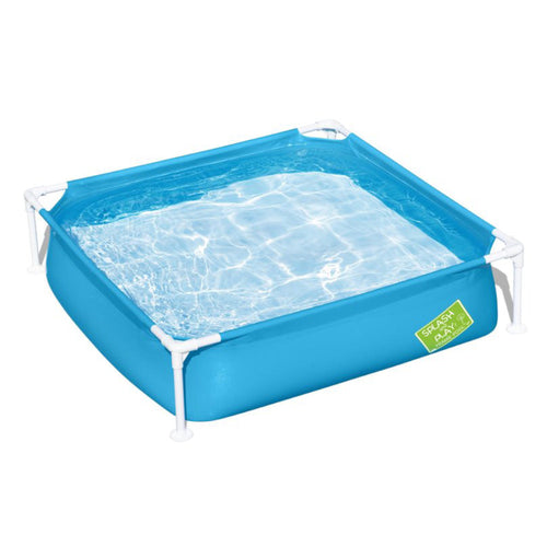 BESTWAY Kids Frame Pool 4ft x 4ft x 1ft | Durable Splash Play Pool